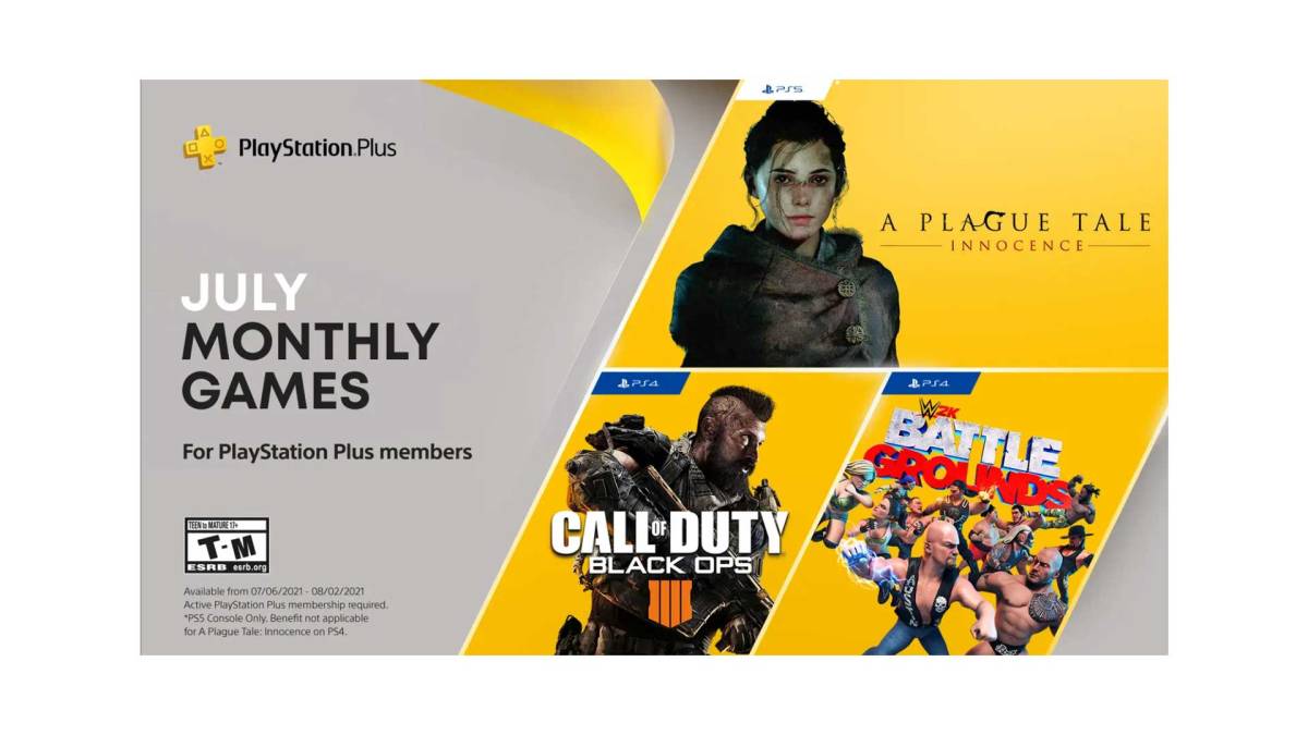 Descarca gratis Call of Duty: Black Ops 4, WWE 2K Battlegrounds si A Plague Tale: Innocence | PlayStation Plus – iulie&nbsp;2021