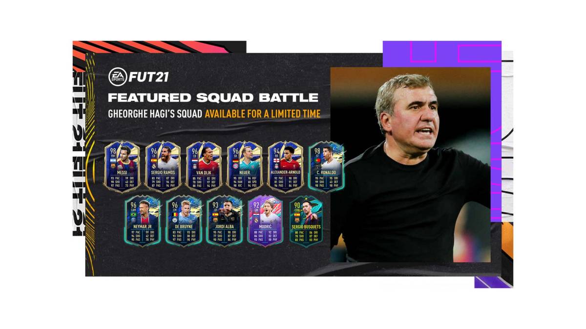 Gheorghe Hagi, selectioner in FIFA&nbsp;21