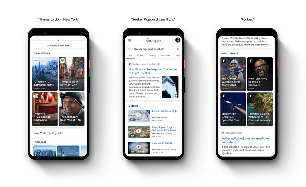 Web Stories in&nbsp;Google