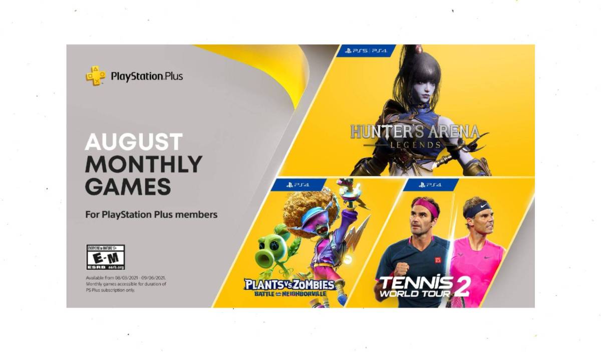 Descarca gratuit Tennis World Tour 2, Hunter’s Arena: Legends si Plants vs. Zombies: Battle for Neighborville | PlayStation Plus – august&nbsp;2021